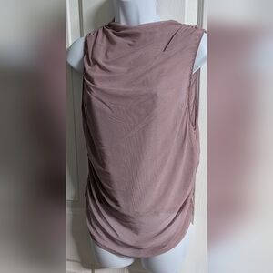 Calia Ruched Monk Tank Berry Pink Sz: L NWT